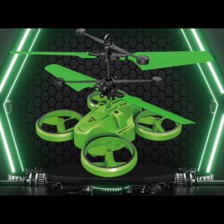 【B:GREEN】SKYKING プロペラ浮遊ドローン