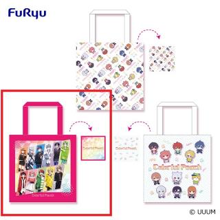 【カラフルピーチ】【B等身柄(ピンク)】カラフルピーチ エコバッグ