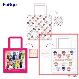 【カラフルピーチ】【Cきゅるまる柄】カラフルピーチ エコバッグ