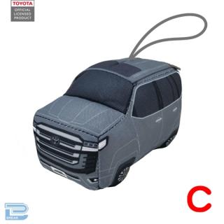 【トヨタ】【C:GRAY(ランドクルーザー)】トヨタアルファード＆ランドクルーザーマスコットぬいぐるみ