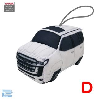 【トヨタ】【D:WHITE(ランドクルーザー)】トヨタアルファード＆ランドクルーザーマスコットぬいぐるみ