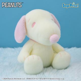 【スヌーピー】【Aピンク×クリーム】SNOOPY(TM)　Lぬいぐるみ　パステルカラー