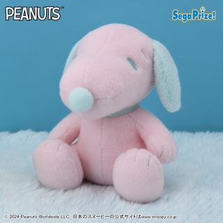 【スヌーピー】【Bミントグリーン×ピンク】SNOOPY(TM)　Lぬいぐるみ　パステルカラー