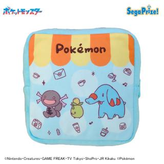 【ポケットモンスター】【Aブルー】ポケットモンスター　スクエアポーチ　～Joyfuldays～