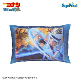 【名探偵コナン】【Bデュエルビジュアルデザイン(紺)】劇場版「名探偵コナン100万ドルの五稜星（みちしるべ）」プレミアムアートクッション