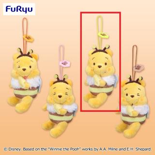 【ディズニー】【Bイエロー】くまのプーさん 【FDT】まんぷくみつばち マスコット