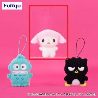 【サンリオ】【Bマイメロディ】サンリオキャラクターズ ふわもこワッペンマスコット①