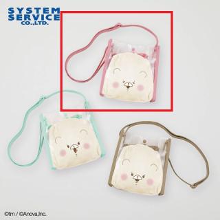 【ともだちはくま】【Aピンク】ともだちはくま クリアバッグ&巾着セット