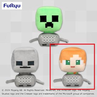 【マインクラフト】【Cアレックス】マインクラフト つながるトロッコぬいぐるみ