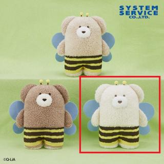 【ほっこりモコモカ】【Cクリーム】ほっこりモコモカ みつばちぬいぐるみBIG