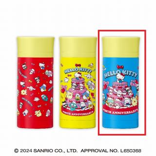 【サンリオ】【Cブルー】ハローキティ 50thパーティータイム！ステンレスボトル