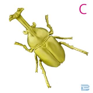 【Cカブトムシ(ゴールド)】カブトクワガタBIGフィギュア