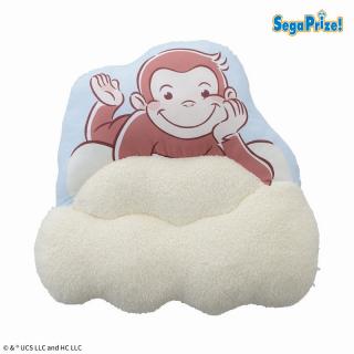 【おさるのジョージ】おさるのジョージ　[PM]モコモコ雲クッション