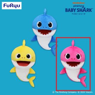 【BABY SHARK】【Cマミーシャーク(ピンク)】ベイビーシャーク ぬいぐるみパペット