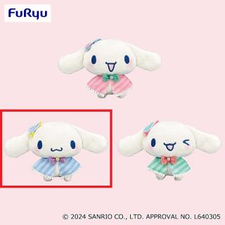 【サンリオ】【Aブルー】シナモロール ドレッシーケーキスタイルぬいぐるみ