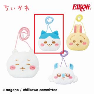 【ちいかわ】【Bハチワレ】ちいかわ ふわふわフェイスポシェット