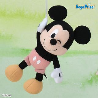 【ディズニー】【Cミッキー】ミッキー＆フレンズ　ぶらさがりマスコット 　～くすみパステル～