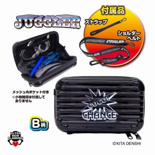 【ジャグラー】【Bロゴ黒】JUGGLER 2wayガジェットケース