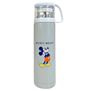 【ディズニー】【Ａミッキー(グレー)】ディズニーコップ付ステンレス水筒