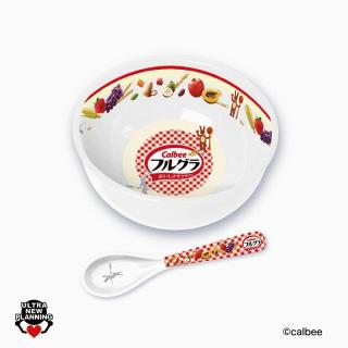 【Calbee】【Aフルグラ(レッド)】Calbeeフルグラ朝食食器セット
