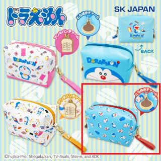 【ドラえもん】【Dブルー総柄】ドラえもん手のひらぷっくりポーチ
