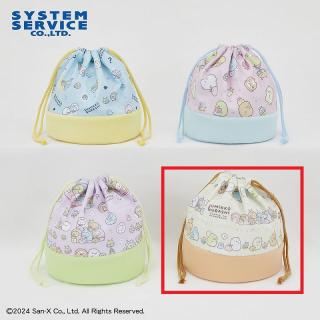 【すみっコぐらし】【Dイエロー×オレンジ】すみっコぐらし ふしぎなおともだち 巾着ポーチ