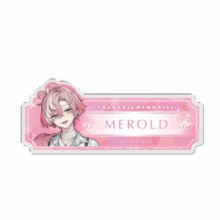 【サンリオ】【Bメロルド】フラガリアメモリーズ おなまえアクリルバッジ～RED BOUQUET～