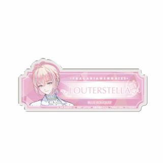 【サンリオ】【Eルタールステラ】フラガリアメモリーズ おなまえアクリルバッジ～BLUE BOUQUET～
