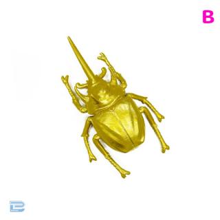 【Bゴホンツノカブトムシ】カブトクワガタミニフィギュアゴールド