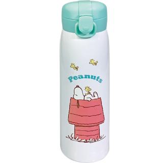【スヌーピー】【Aホワイト】スヌーピー ワンプッシュステンレス水筒500ml