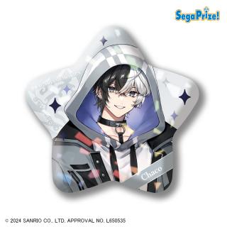 【サンリオ】【Bチャコ】フラガリアメモリーズ 星型缶バッジ“NOIR BOUQUET”