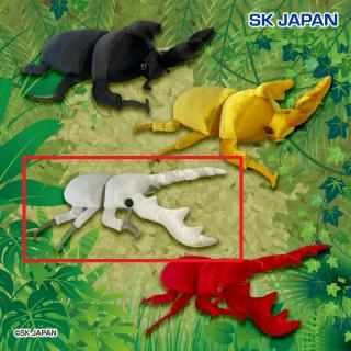 【Cクワガタシルバー】超リアル！カブトVSクワガタゴージャスBIGぬいぐるみ