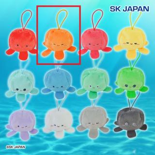 【Bだいだい(にっこり)】にこふわクラゲちゃん ぎゅっぽてペレットぷち