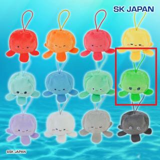 【Hみどり(大きい目)】にこふわクラゲちゃん ぎゅっぽてペレットぷち