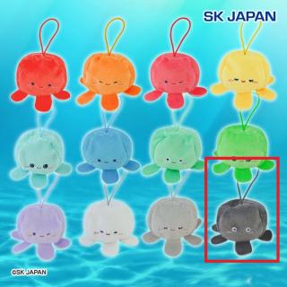 【Lくろ(目開け)】にこふわクラゲちゃん ぎゅっぽてペレットぷち