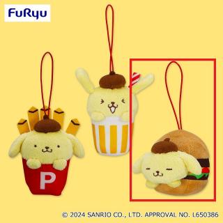 【サンリオ】【Cハンバーガー】ポムポムプリン バーガーショップマスコット