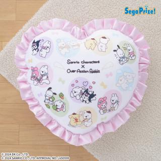 【サンリオ】すこぶる動くウサギ×サンリオキャラクターズ [PM]ハート型クッション