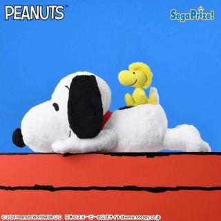 【スヌーピー】SNOOPY(TM)　Lぬいぐるみ“スヌーピー＆ウッドストック”　おしりVer.