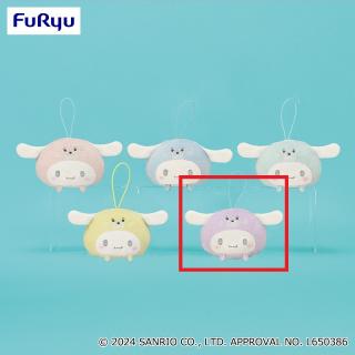 【サンリオ】【Eパープル】シナモロール まんまるあざらしマスコット