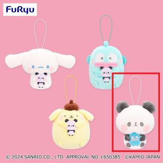 【サンリオ】【Dちびぱん】サンリオキャラクターズ×もちもちぱんだマスコット シナモロール･ハンギョドン･ポムポムプリン・ちびぱん