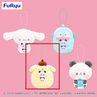 【サンリオ】【Cポムポムプリン】サンリオキャラクターズ×もちもちぱんだマスコット シナモロール･ハンギョドン･ポムポムプリン・ちびぱん