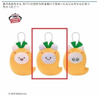 【あさみみちゃん】【Bあねみみちゃん】あさみみちゃん カバンに付けられるぬいぐるみ～にんじんちゃんになっちゃった！～