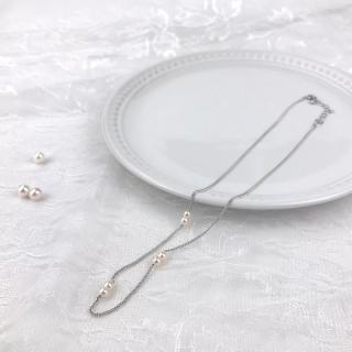 あこや真珠6珠付ネックレス