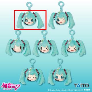 【初音ミク】【A通常顔】初音ミク　チャーム付きフェイスぬいぐるみマスコット