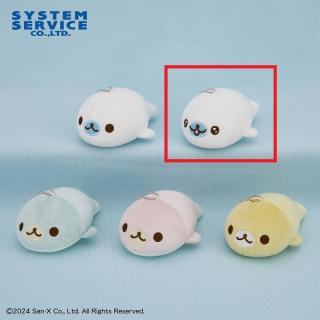 【サンエックス】【Bしろゴマ(キラキラ目)】まめゴマ ボールチェーン付きぬいぐるみ