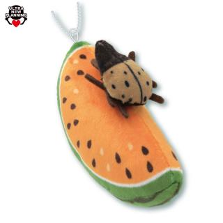 【Cヘラクレスオオカブト(果肉橙)】ぶるぶるスイカマスコットBC