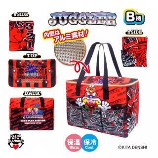 【ジャグラー】【Bレッド×持ち手ブラック】JUGGLER 保温保冷BIGマルチバッグvol.1