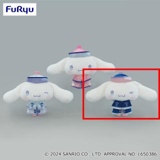 【サンリオ】【C紺色】シナモロール ロリータキョンシーぬいぐるみ