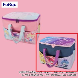 【サンリオ】【B持ち手パープル】【推しの子】×サンリオキャラクターズ 大きなポッケ付きバスケット