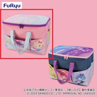 【サンリオ】【A持ち手パステルブルー】【推しの子】×サンリオキャラクターズ 大きなポッケ付きバスケット